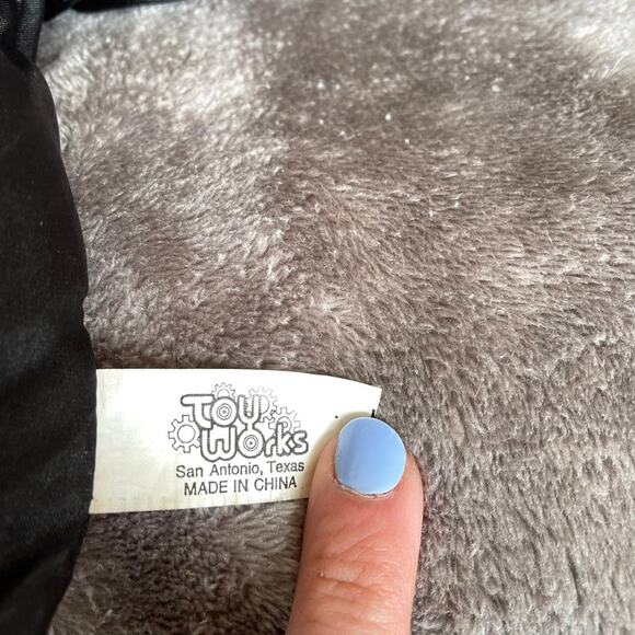 Vintage 1990s y2k Halloween Bear Nylon Skeleton Costume Plush Stuffed Toy - Picture 11 of 13